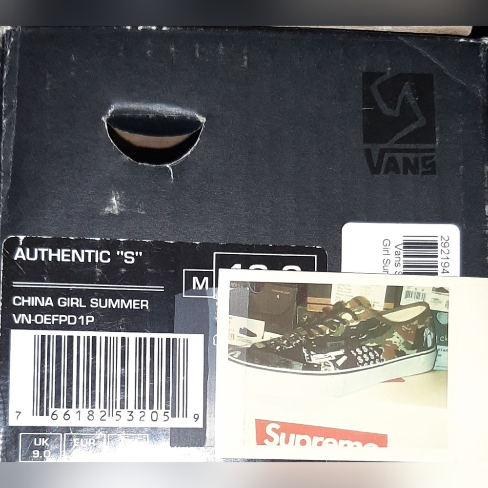 Vans X Syndicate Authentic "S" China Girl Summer Vintage Vans - Picture 9 of 9